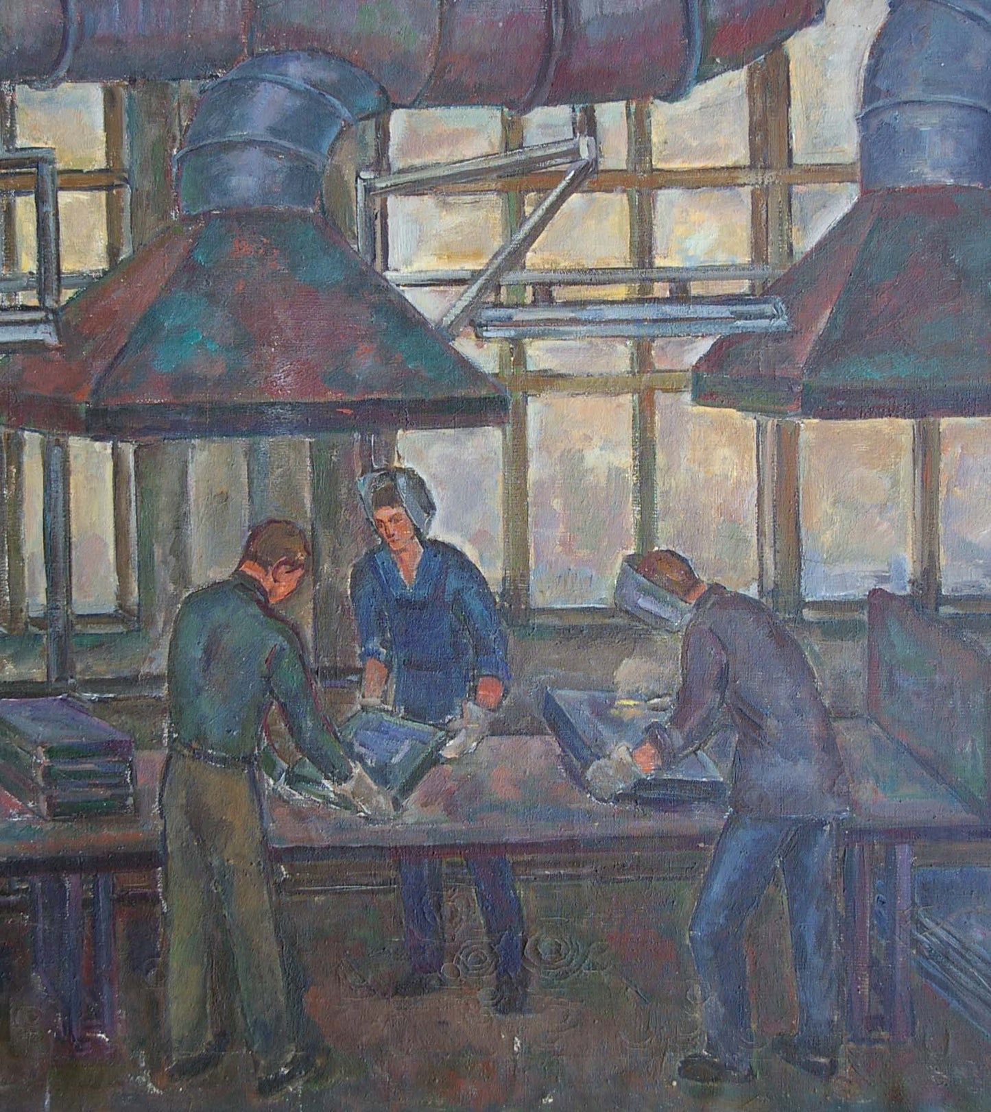 Industrial ventilation hoods in Gurvich Elena Iosifovna oil painting
