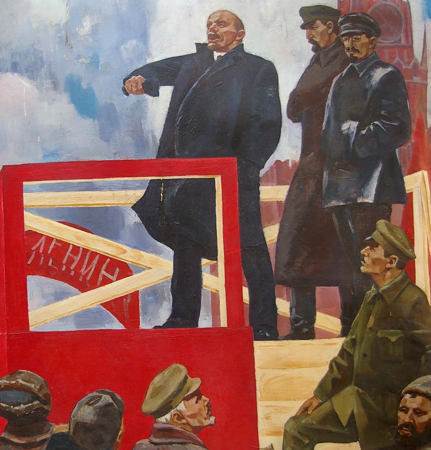 Oil painting of Lenins speech by Sinepolsky Igor Ivanovich