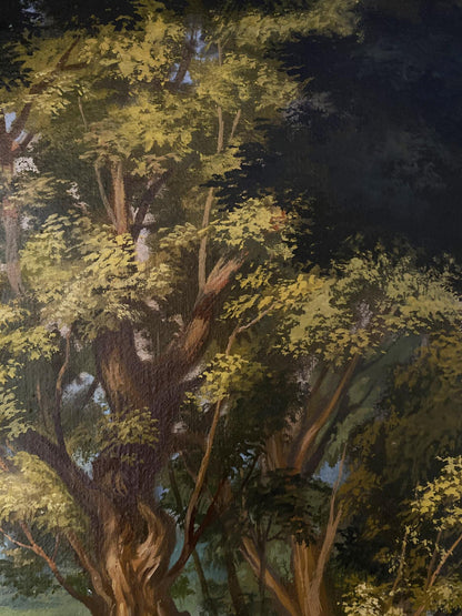 oil forest painting