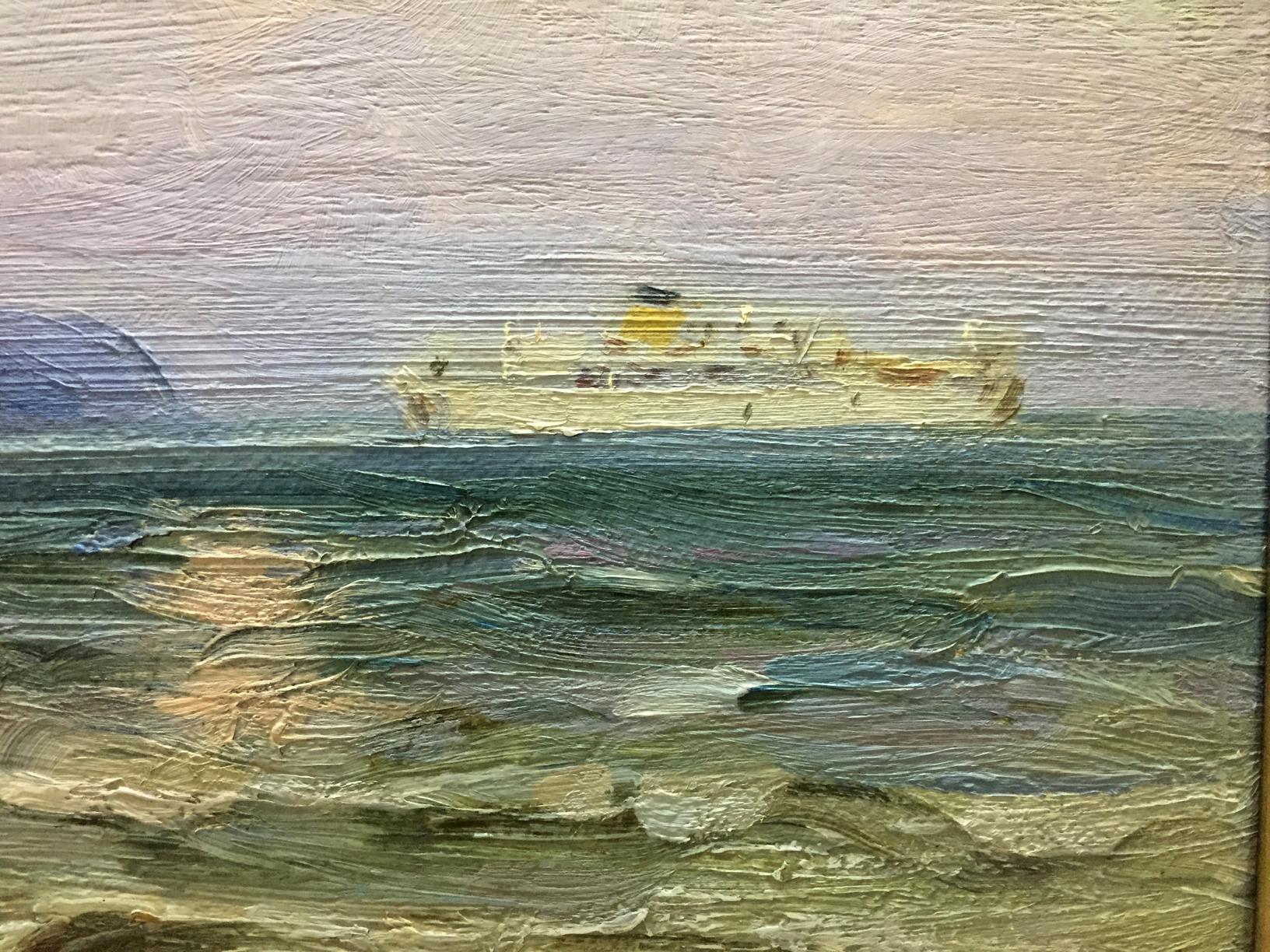 Oil Painting Ship