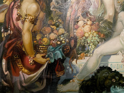 oil still life painting
