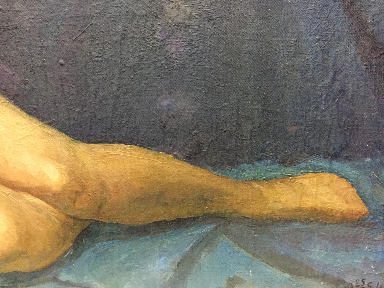 Oil Portrait Girl Undraped