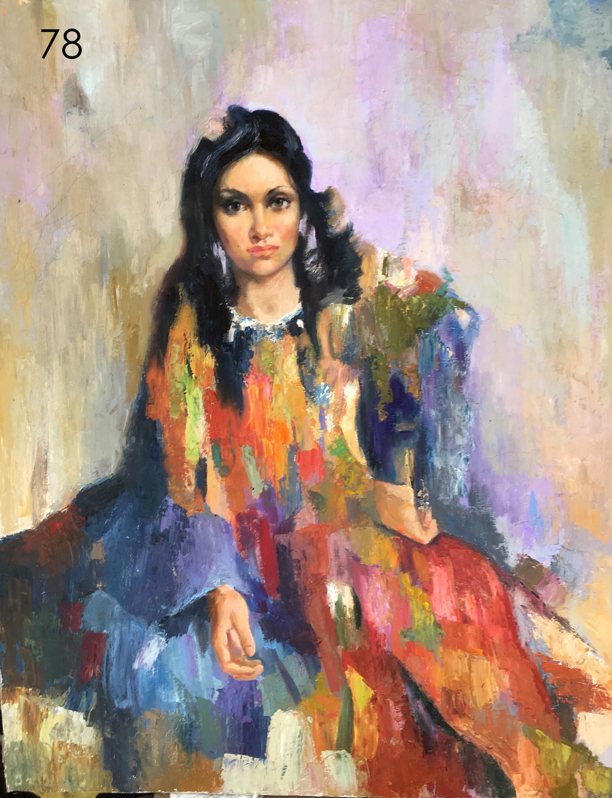 Vibrant impressionistic oil painting of Gypsy by Serdyuk Boris Petrovich