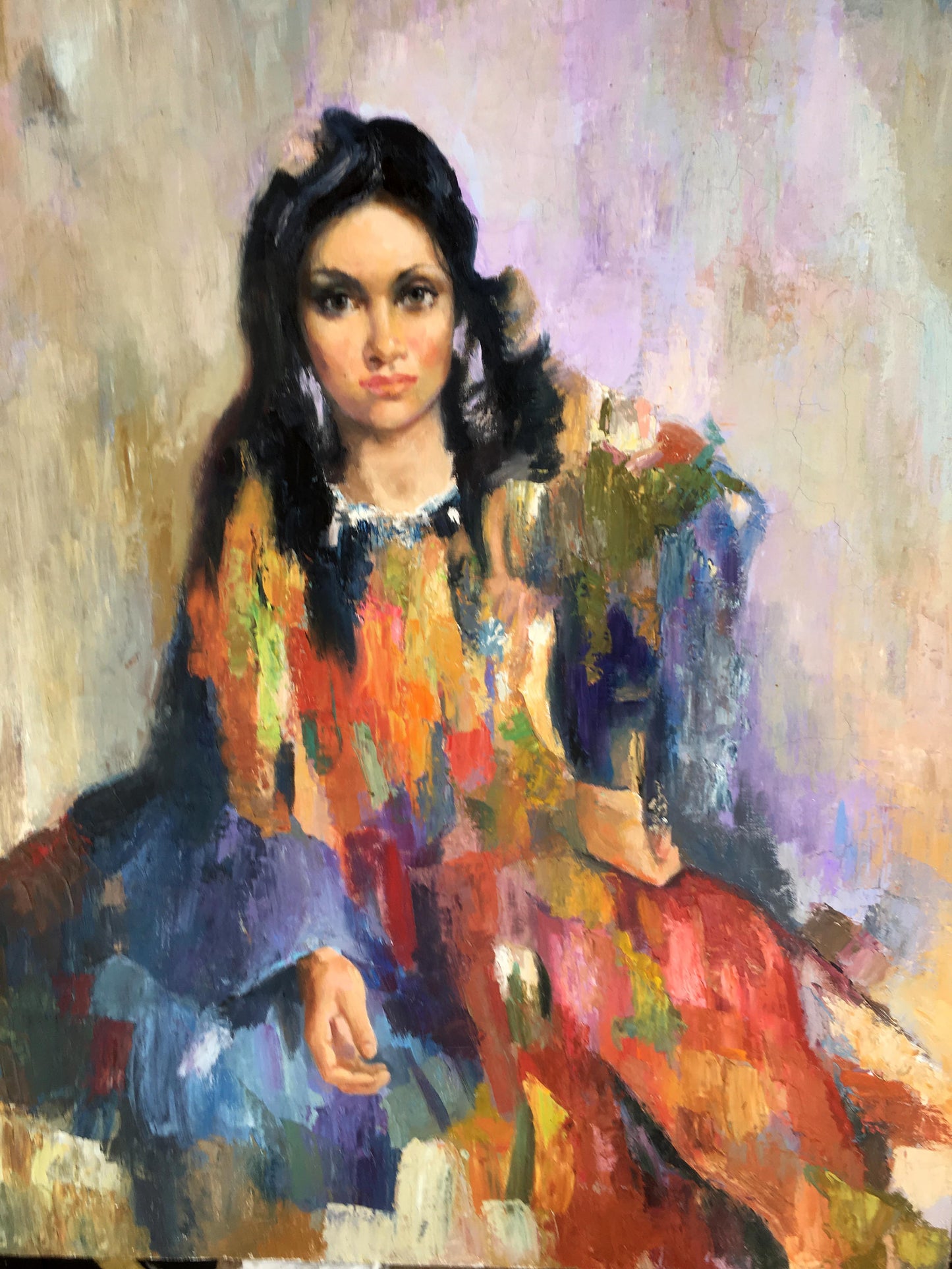 Vibrant impressionistic oil painting of Gypsy by Serdyuk Boris Petrovich