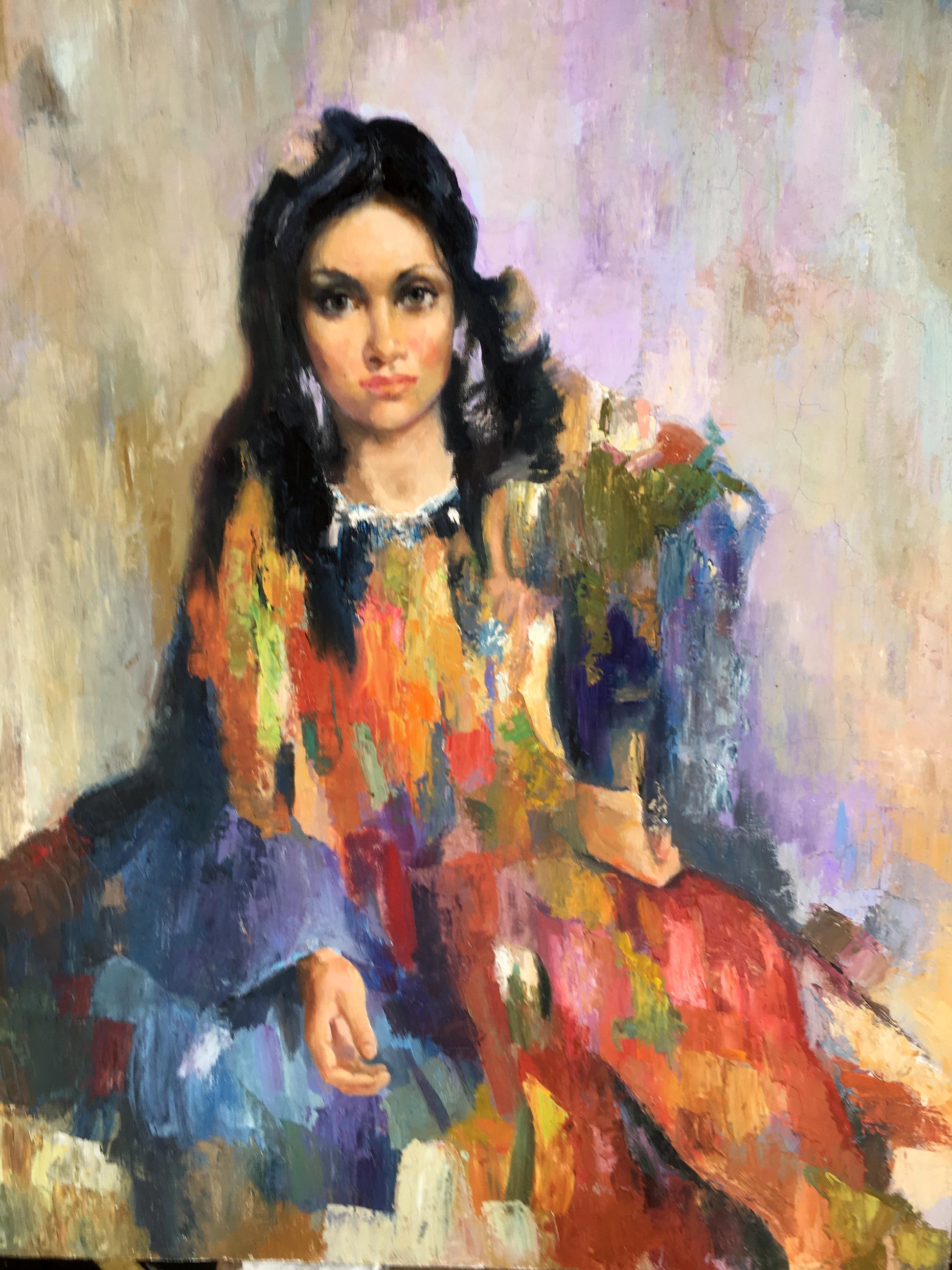 Vibrant impressionistic oil painting of Gypsy by Serdyuk Boris Petrovich