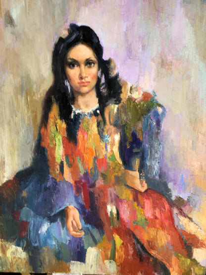 Vibrant impressionistic oil painting of Gypsy by Serdyuk Boris Petrovich