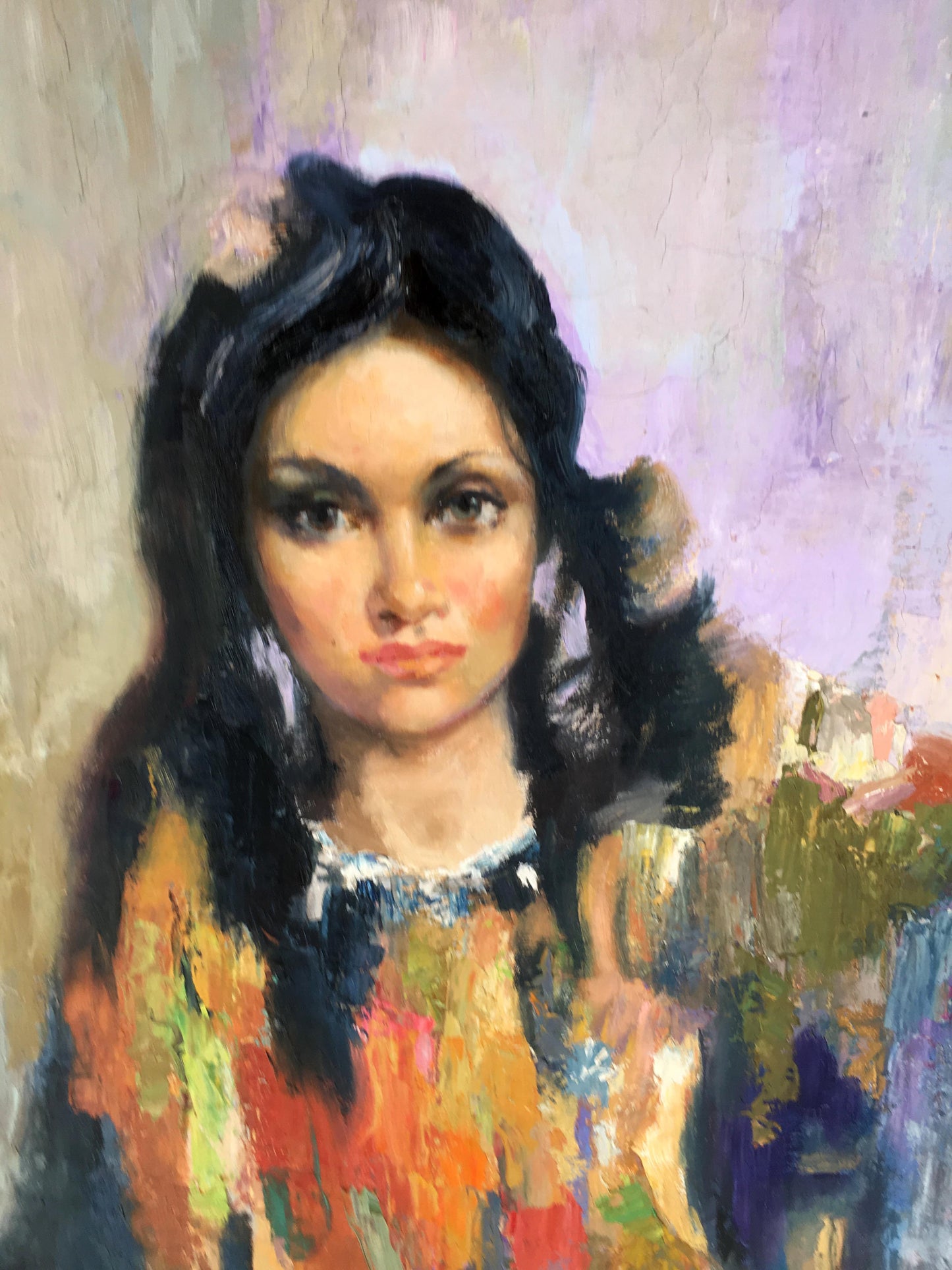 Oil painting Gypsy by Serdyuk Boris Petrovich vibrant woman portrait