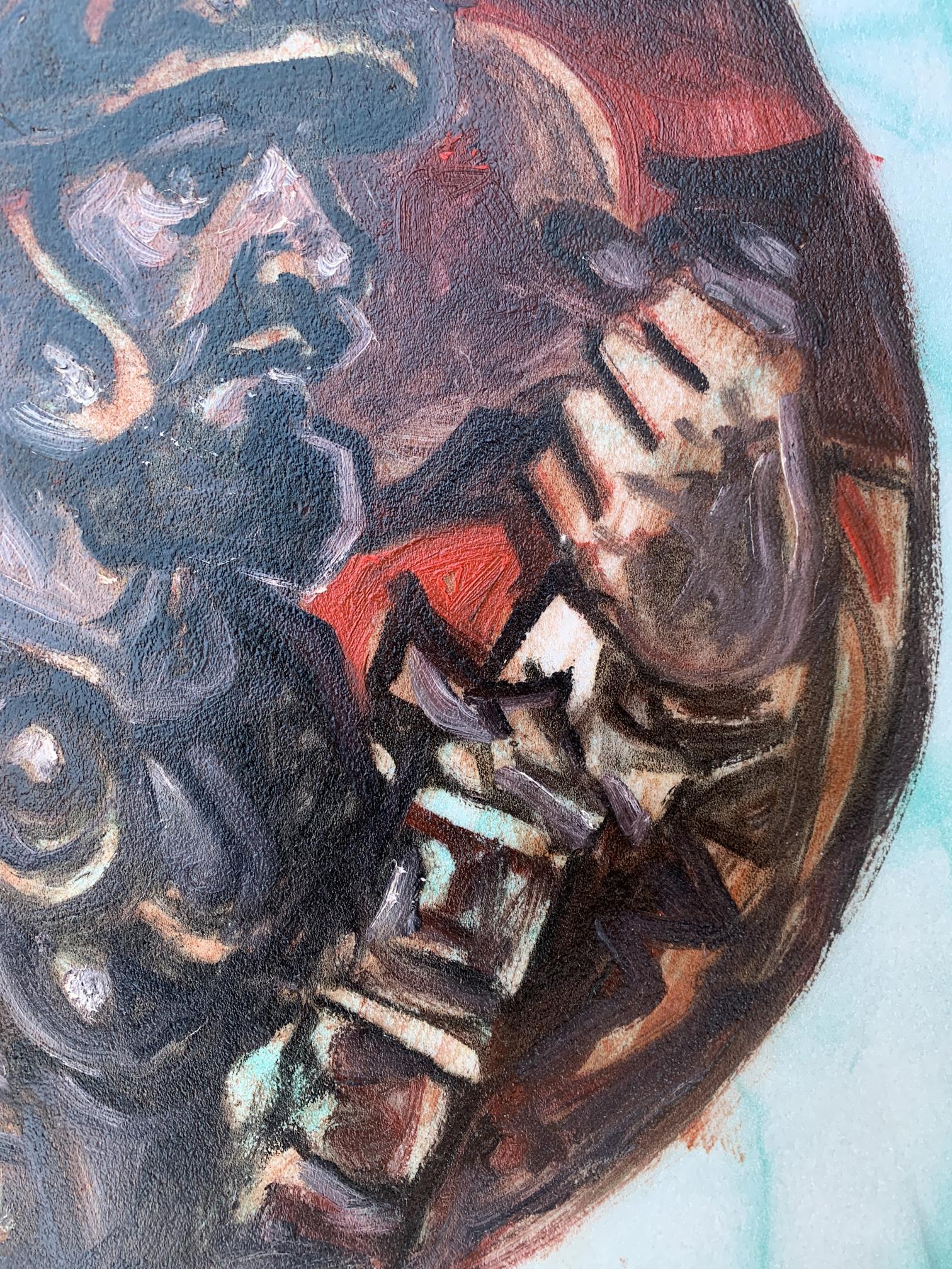 Oil painting Until the last breath by Alexander Arkadievich Litvinov