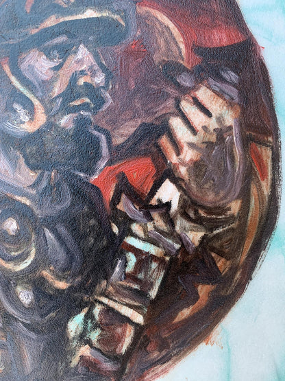 Oil painting Until the last breath by Alexander Arkadievich Litvinov