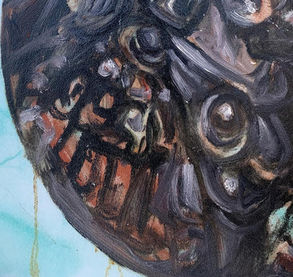 Oil painting Until the last breath by Alexander Arkadievich Litvinov, abstract swirls