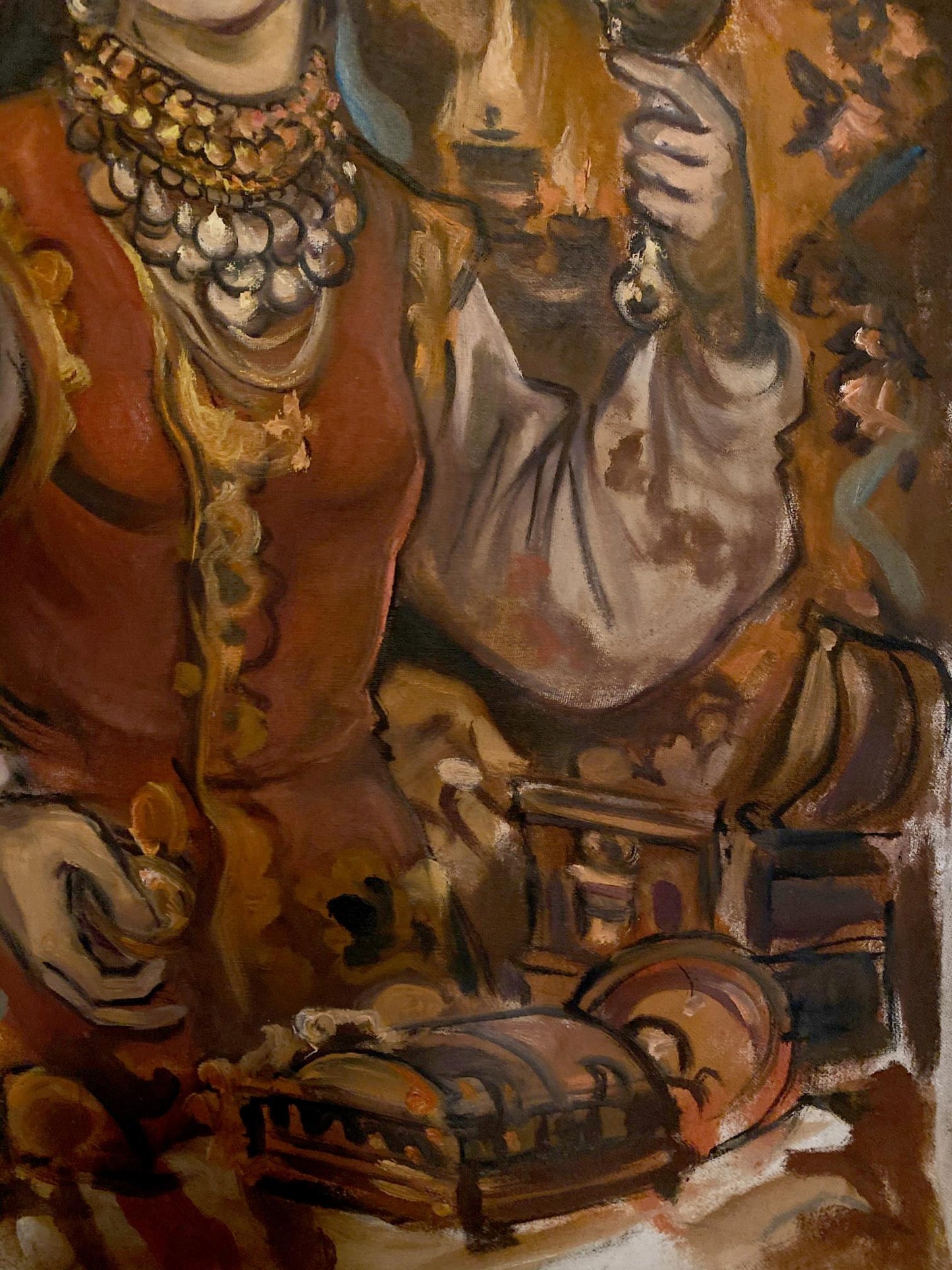 oil painting table