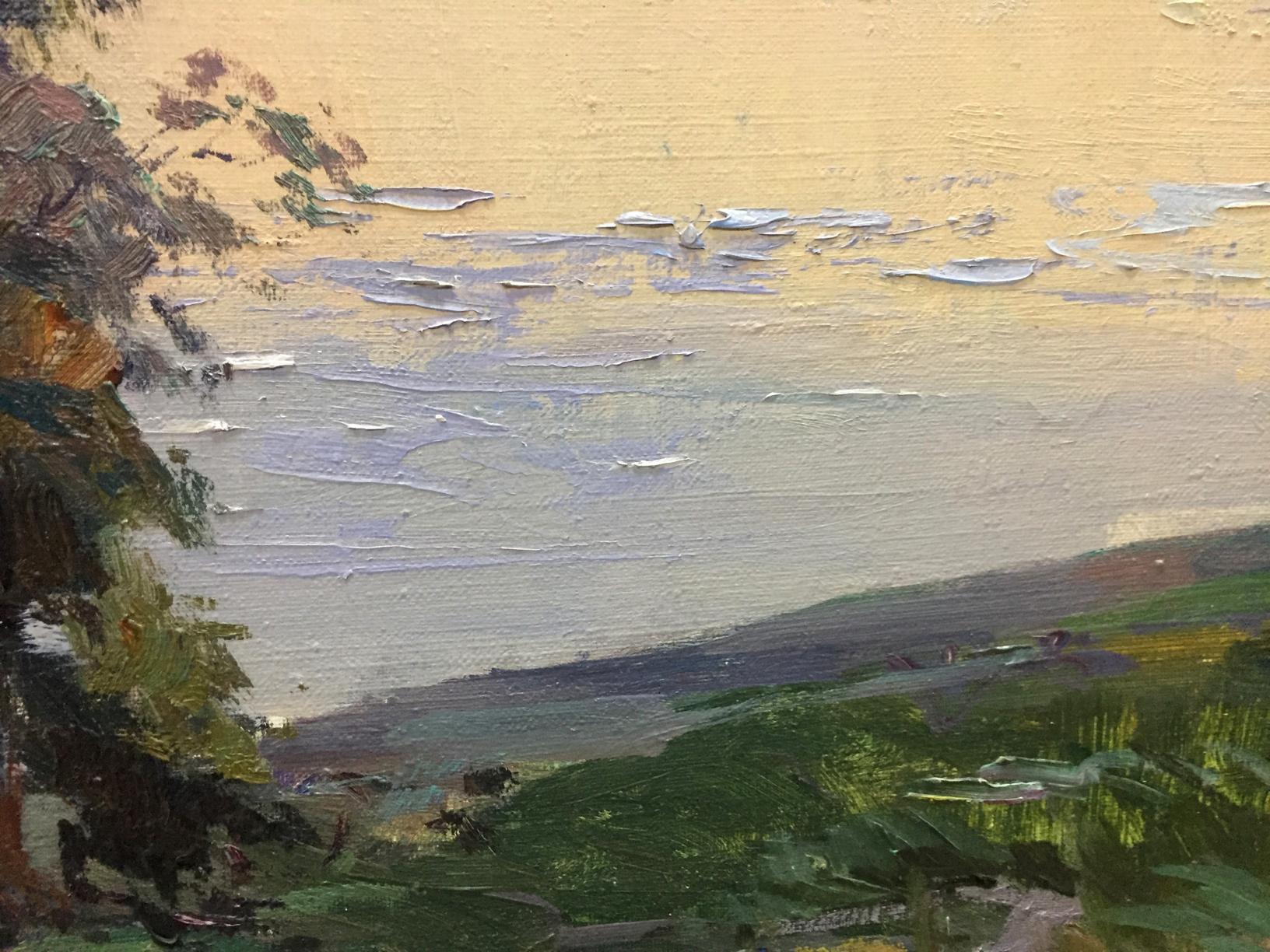 Textured oil painting by Nepippivo Vasyl Hnatovych: coastal landscape