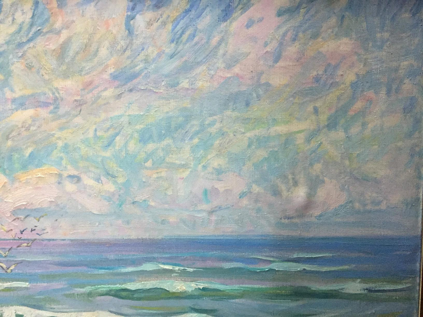 Vibrant impressionist oil painting Seascape by Dubish Ivan Ivanovich