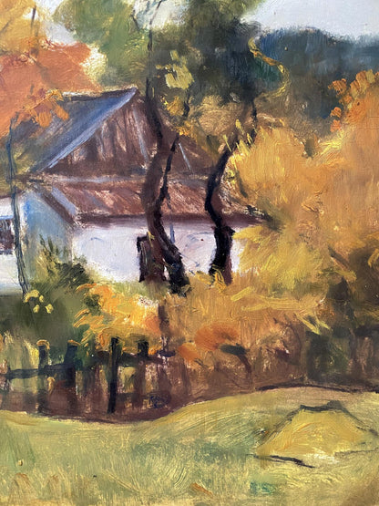 oil forest painting