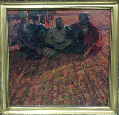 Oil painting On the ground by Brusentsov Gennady Yakovlevich