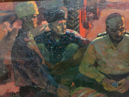 Oil painting On the ground by Brusentsov Gennady Yakovlevich