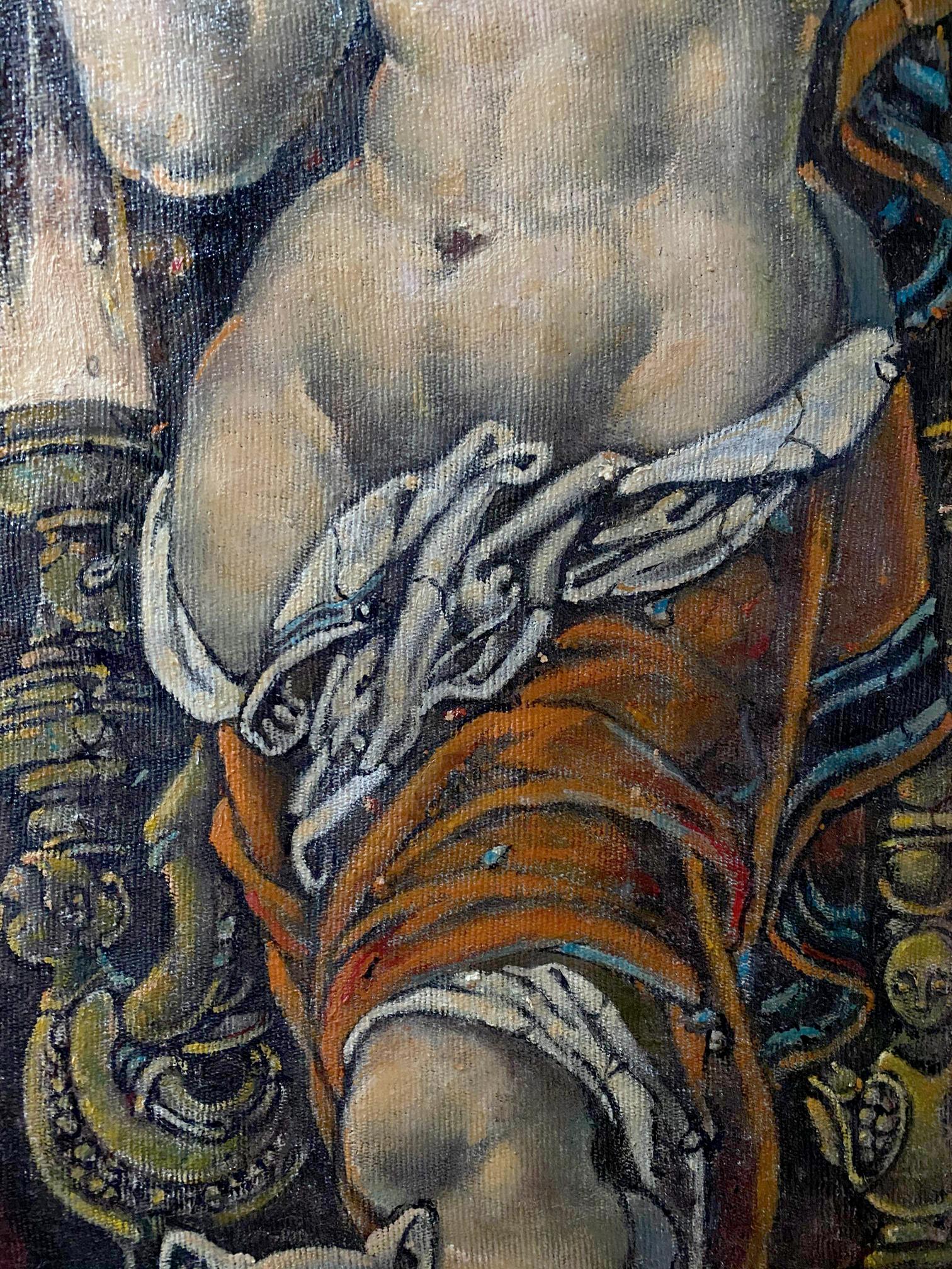 oil girl painting