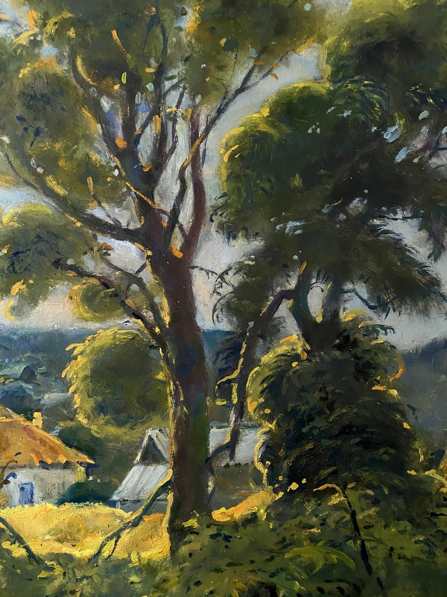 oil forest painting
