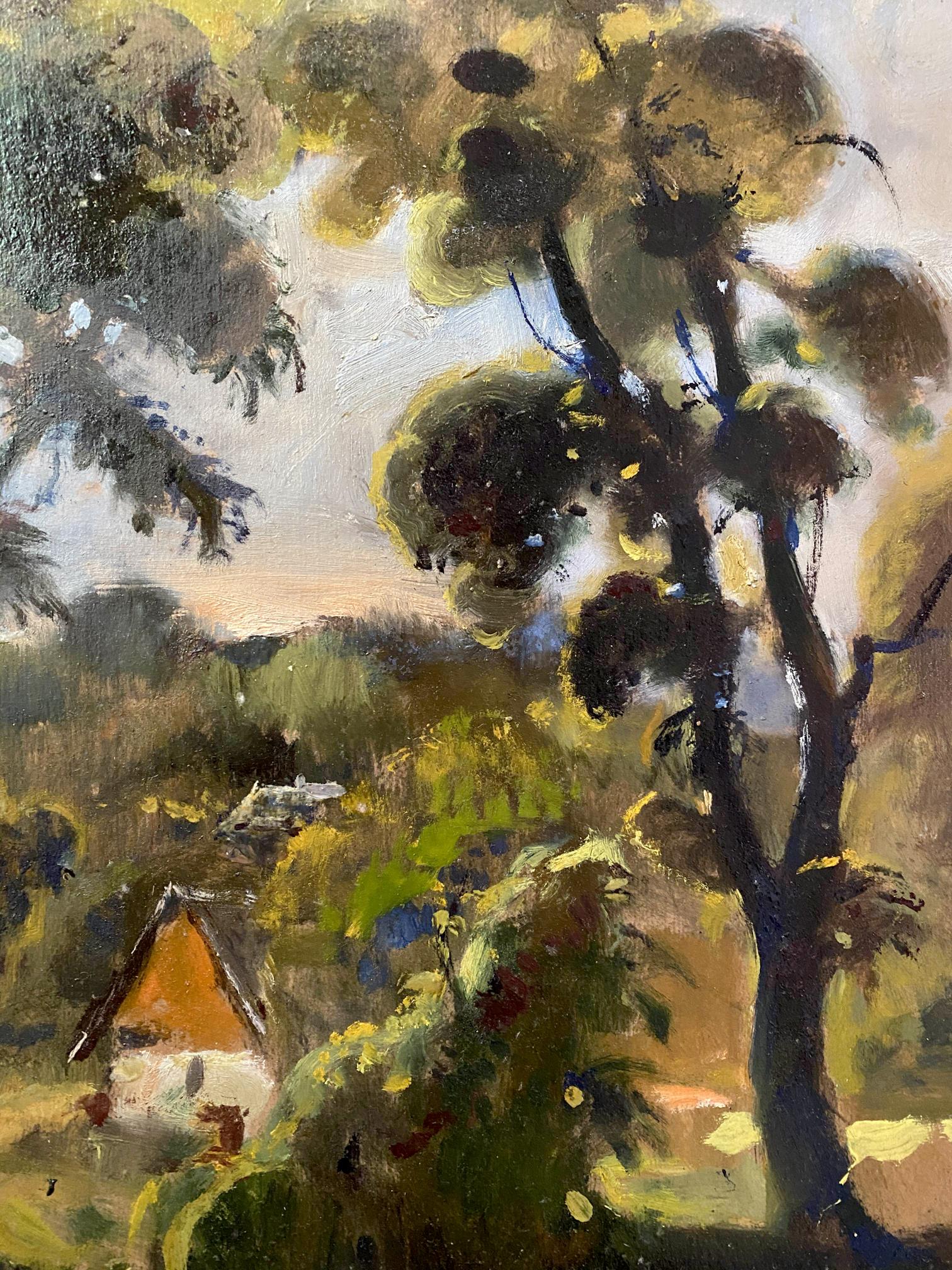 oil forest painting