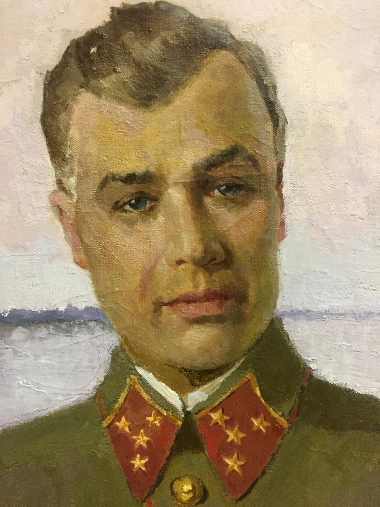 Oil painting portrait of Kirponos M by Shirokov Anatoly Georgievich