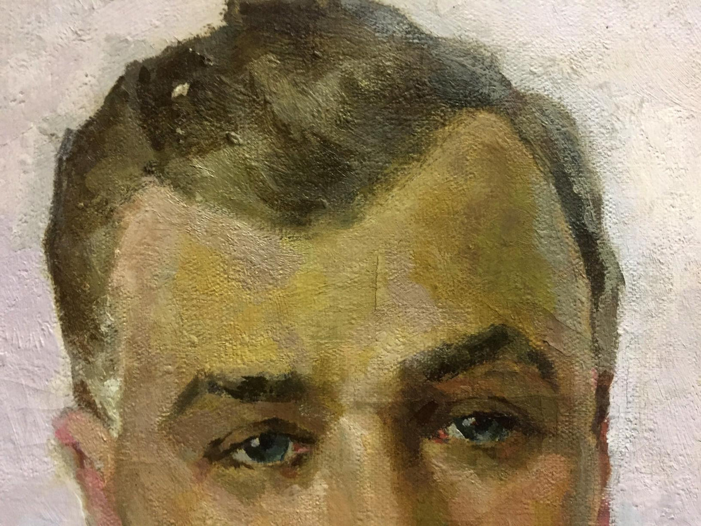 Textured oil painting portrait of Kirponos M. by Shirokov Anatoly Georgievich
