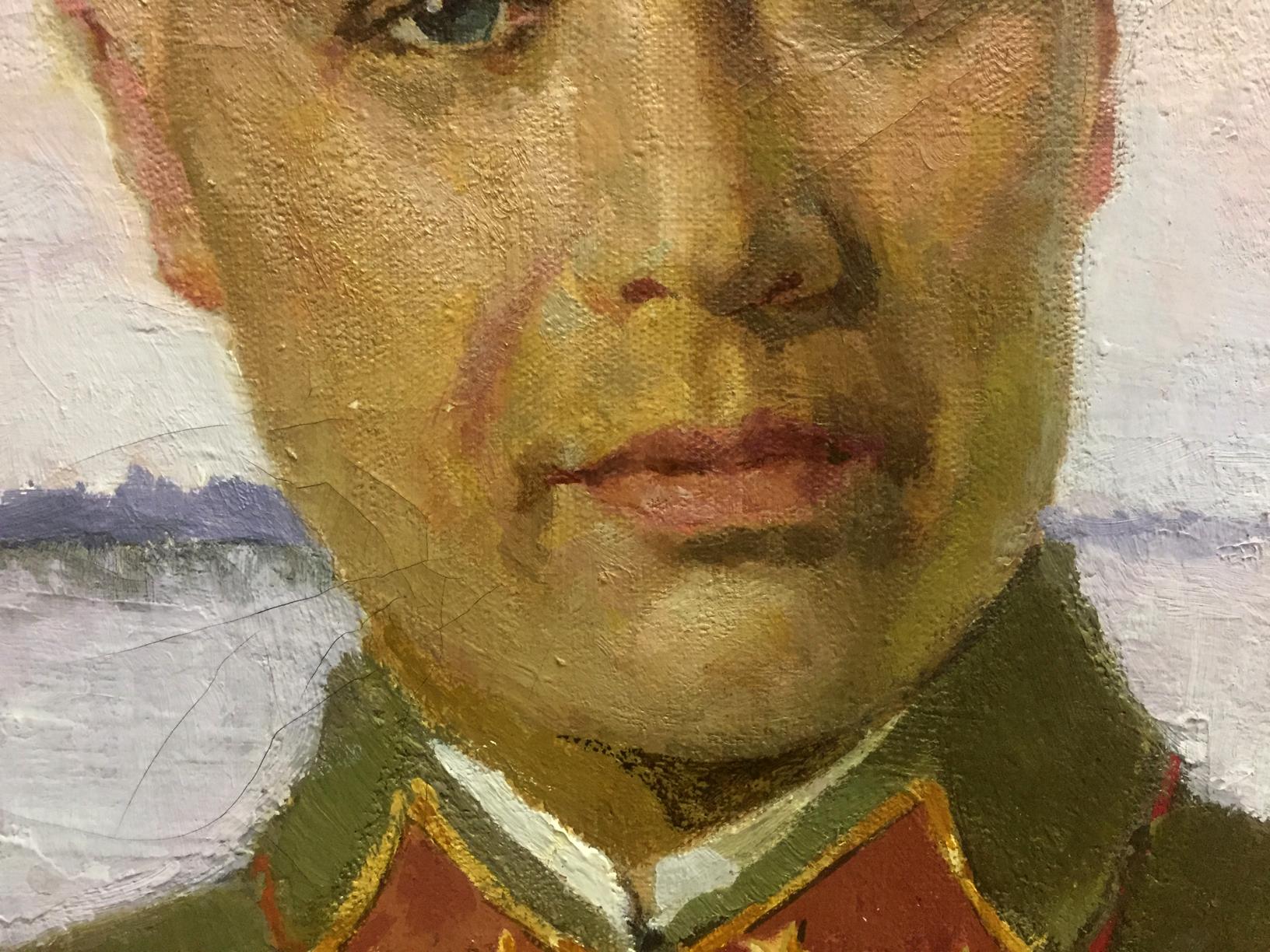 Oil painting portrait of Kirponos by Shirokov Anatoly Georgievich
