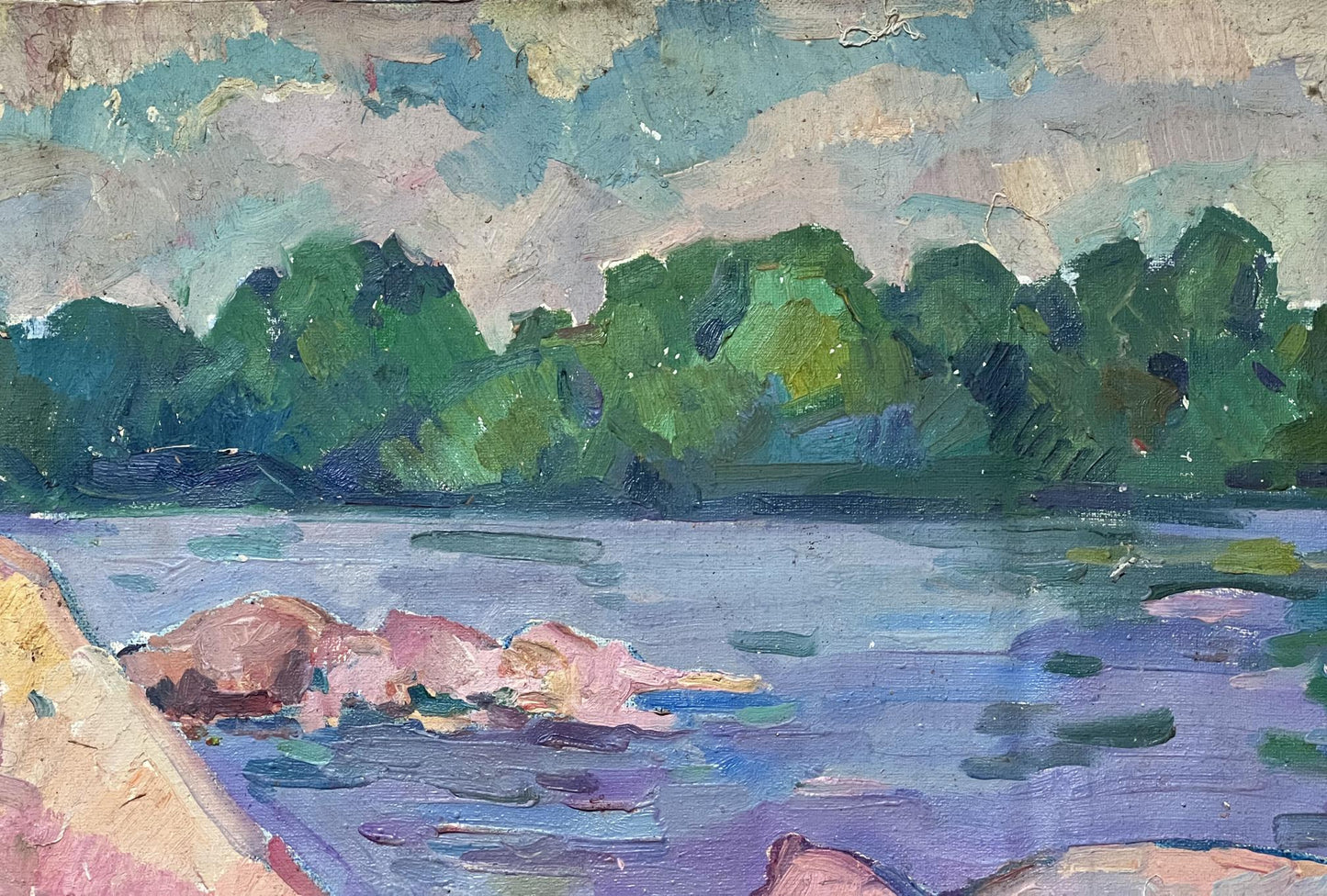 Abstract oil painting
