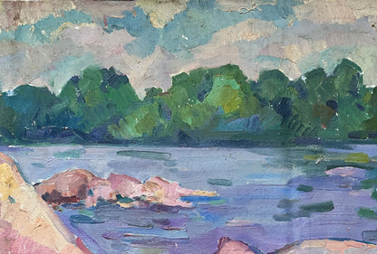 Abstract oil painting