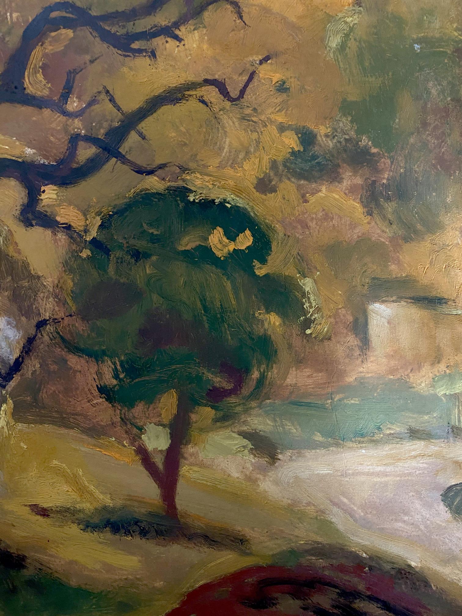 oil forest painting