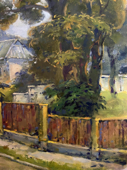 oil village painting