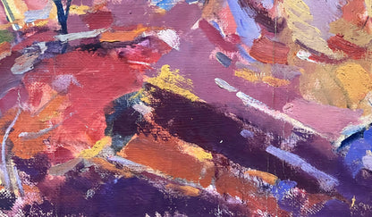 Between the Rainbow, Peter Dobrev's abstract oil masterpiece