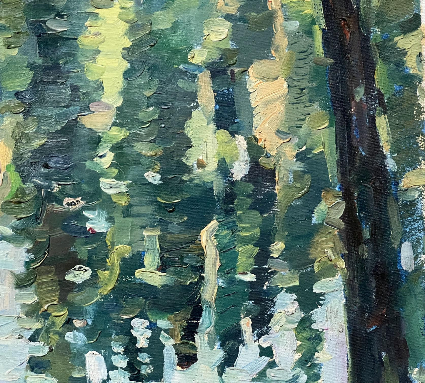 Oil painting Icy tranquility by Peter Dobrev
