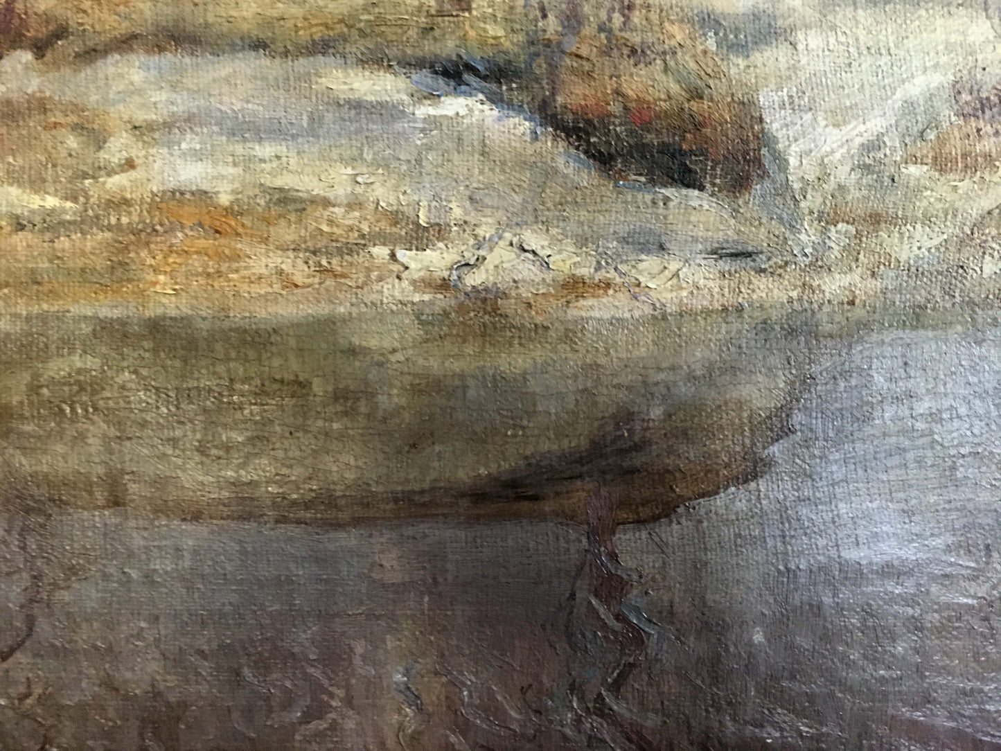 Textured impressionistic oil painting Fall has come by Popov Alexey Alekseevich