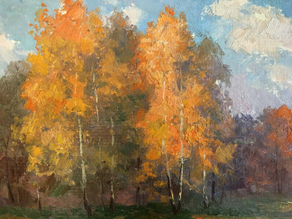 Oil painting of autumn landscape by Priyezzhev Boris Andrianovich