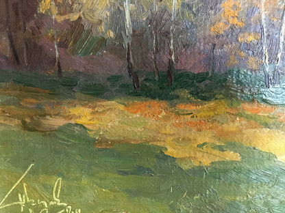 Autumn forest oil painting by Priyezzhev Boris Andrianovich
