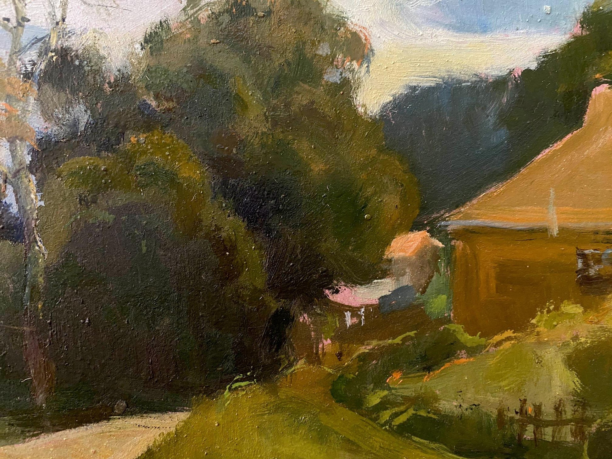 village painting