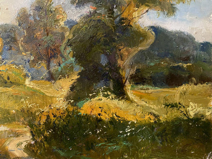 oil summer landscape
