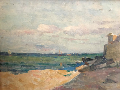 Oil painting of Shore landscape by Leonid Ovsiyovych Muchnyk