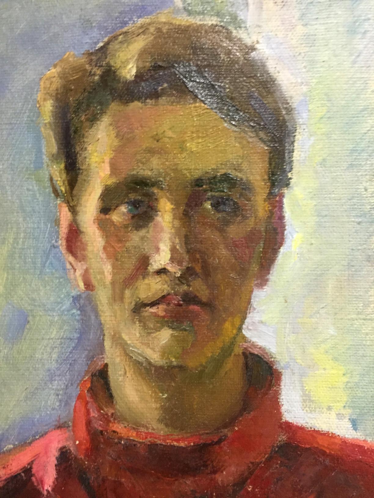 Oil painting portrait of artist Zhabinsky Leonid Andreevich