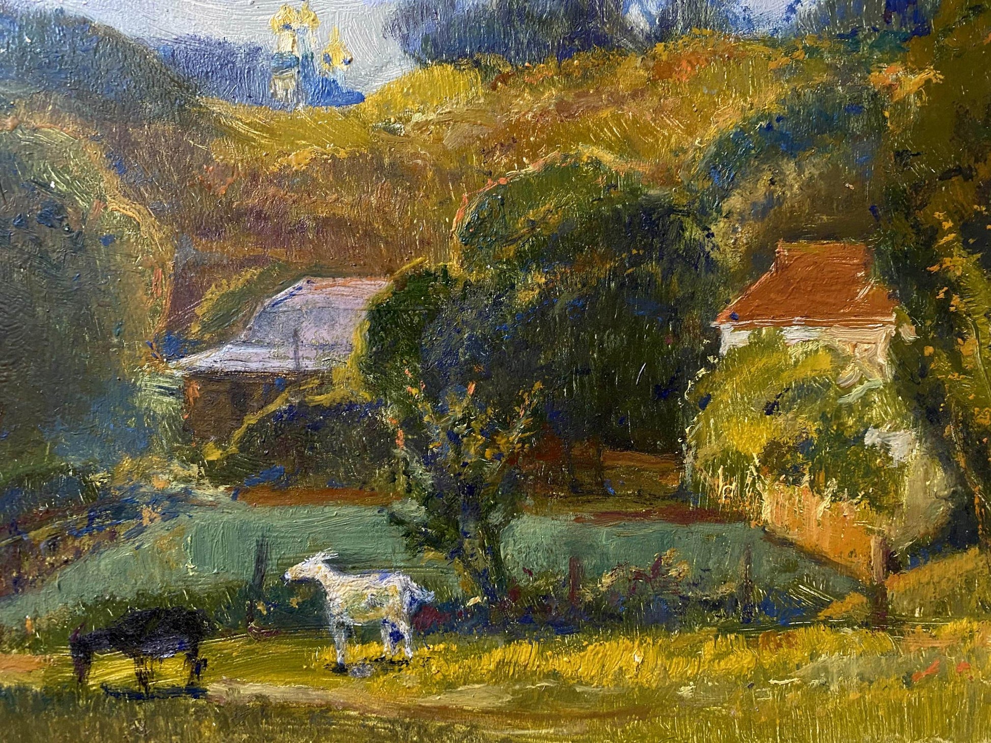 village painting