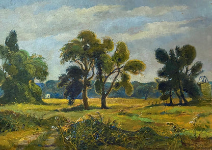 Oil painting In field buy