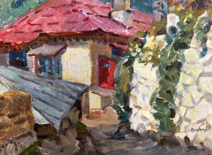 Oil painting Spring in Georgia by Dziuban Ivan Feodosievich
