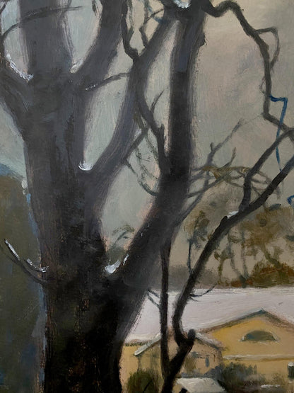oil forest painting