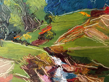 Oil painting of mountain landscape by Lednev Dmytro Yakovych