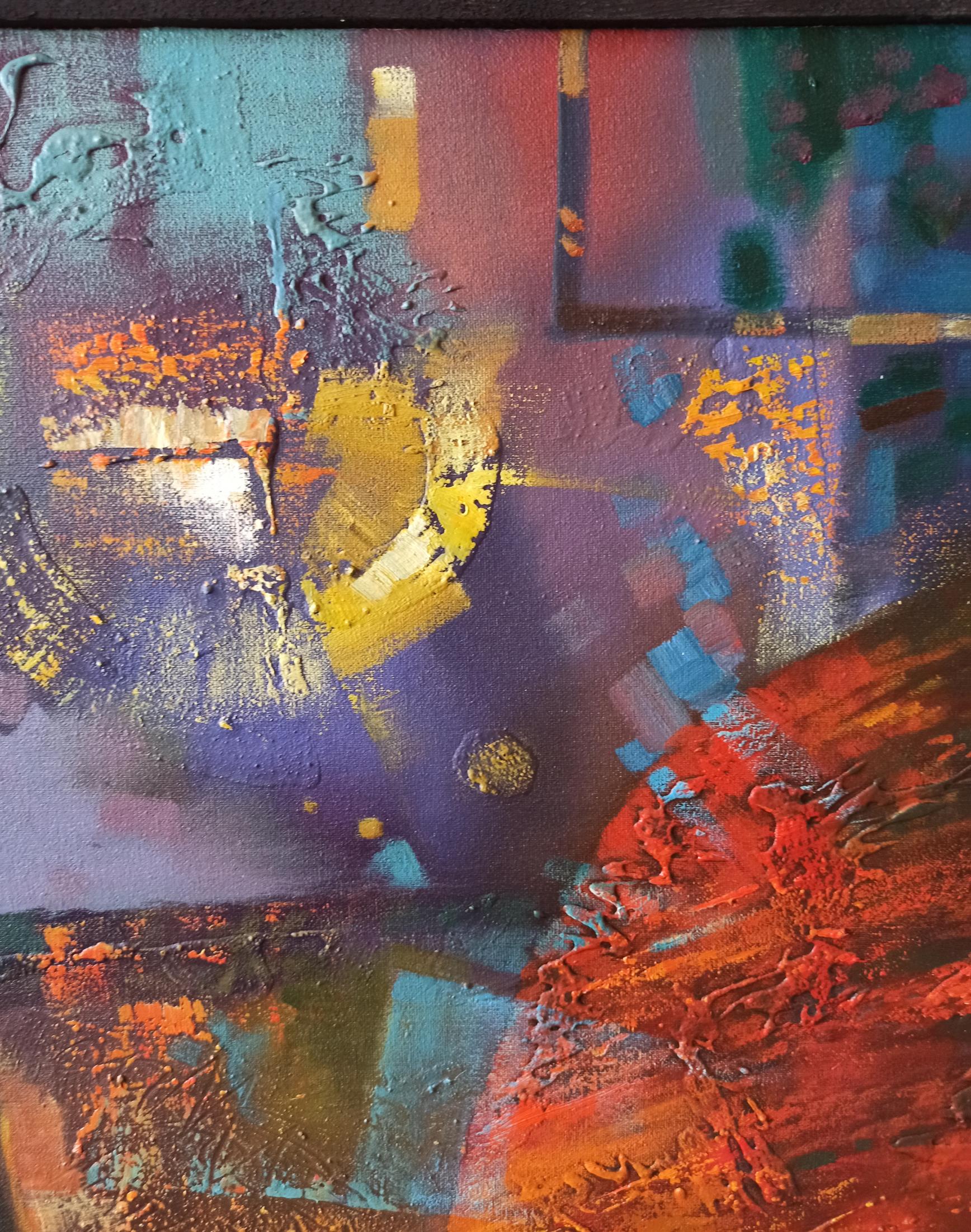 Abstract Jazzy Twilight oil painting by Anatoly Tarabanov