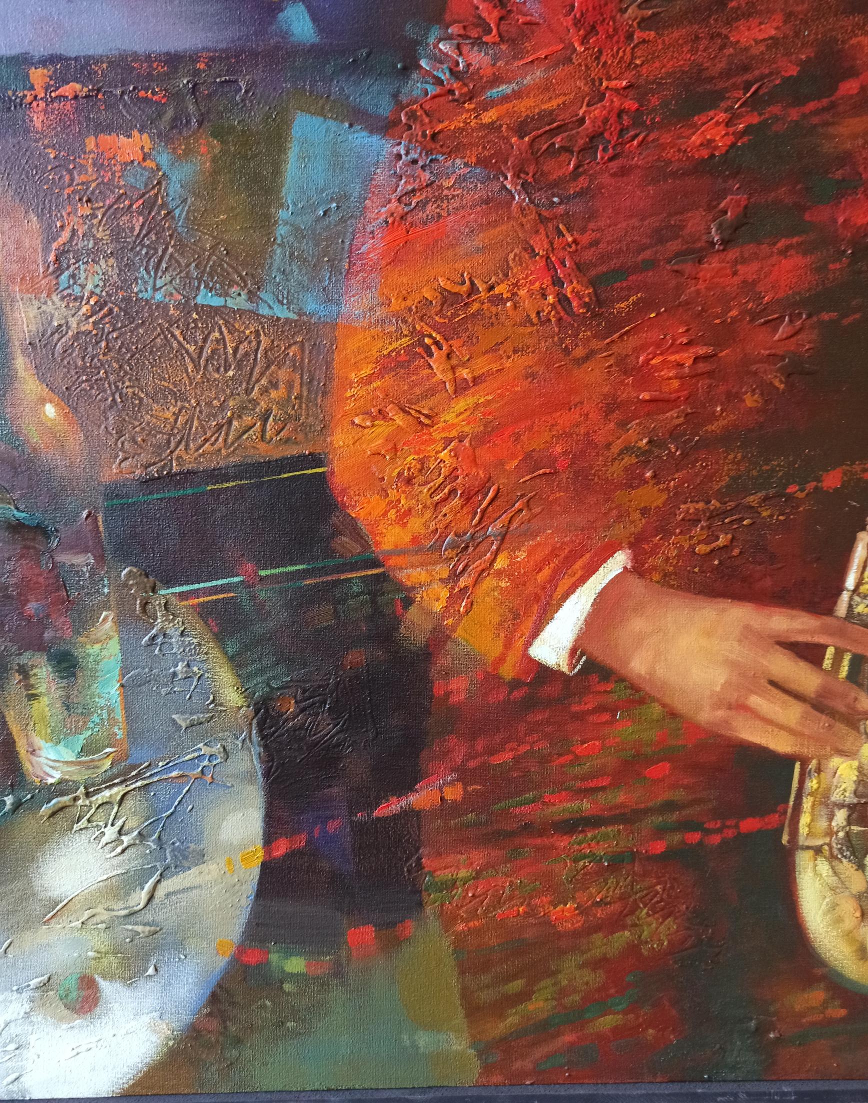 Abstract oil painting Jazzy Twilight by Anatoly Tarabanov