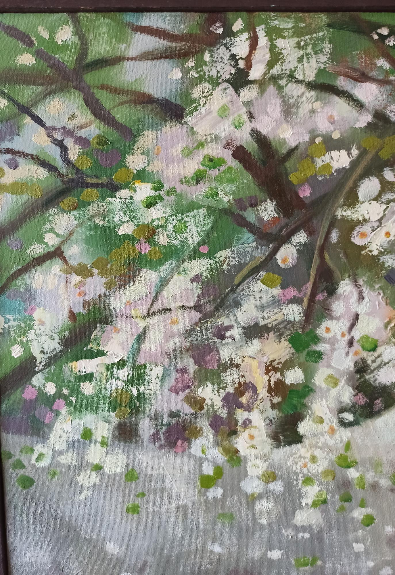 Abstract oil painting Together Through Spring by Anatoly Borisovich Tarabanov