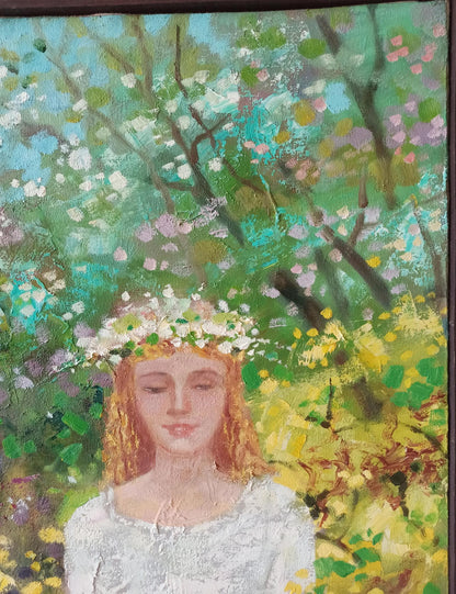 Abstract oil painting Together Through Spring by Anatoly Borisovich Tarabanov