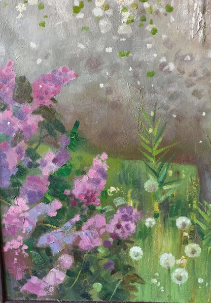 Abstract oil painting Together Through Spring by Anatoly Borisovich Tarabanov