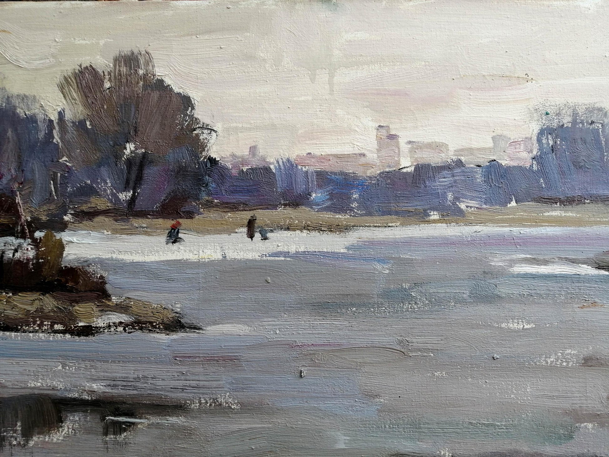 Oil Painting River landscape